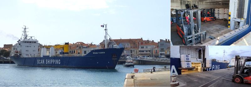 Belles conditions météo pour l'escale du Scan Fjord au port des Sables d'Olonne